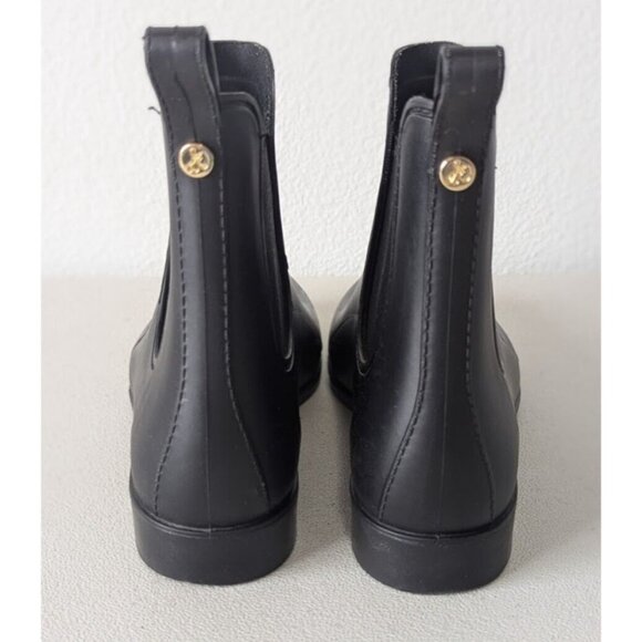 Sam Edelman Ankle Black Chelsea Boots Rain Tinsley Shoes Booties Almond Toe 8M - Picture 8 of 12